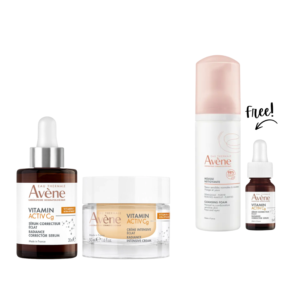 Buy Vitamin Activ Cg Creme Intensive Eclat 50 ML + Vitamin Activ Cg Radiance Correcting Serum 30 ML and Get Cleansing Foam 150 ML + Vitamin Ativ Cg Serum 10 ML for Free